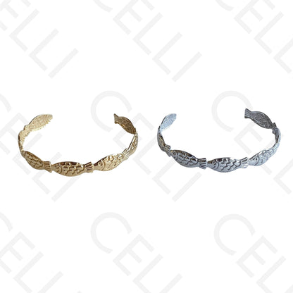 Bracelete de Aço - peixes