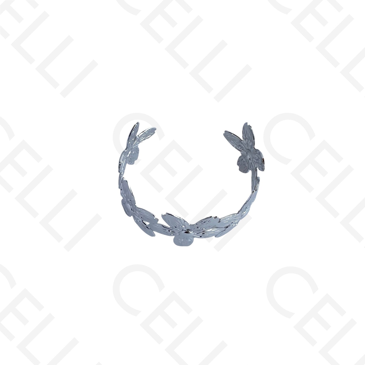 Bracelete de Aço - flor