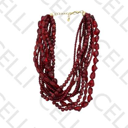 Collar de moda - conchas de cauri y medalla de estrella de mar