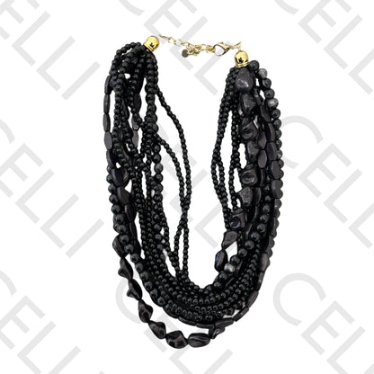 Collar de moda - conchas de cauri y medalla de estrella de mar