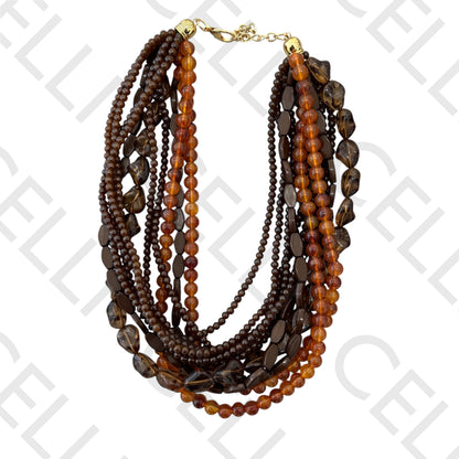 Collar de moda - conchas de cauri y medalla de estrella de mar