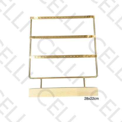 耳环展示架（木制带铁，3层）