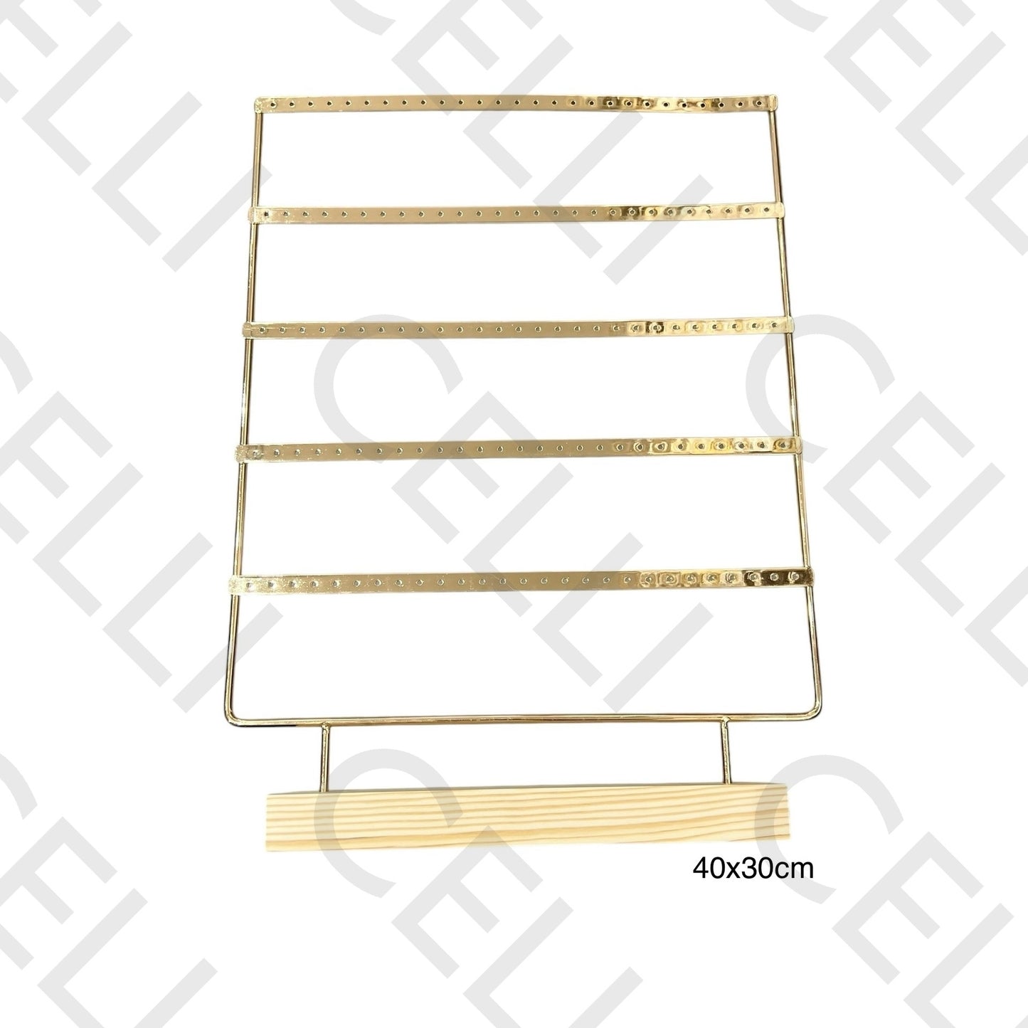 Earring Display Stand in Wood with Iron (5 tiers)