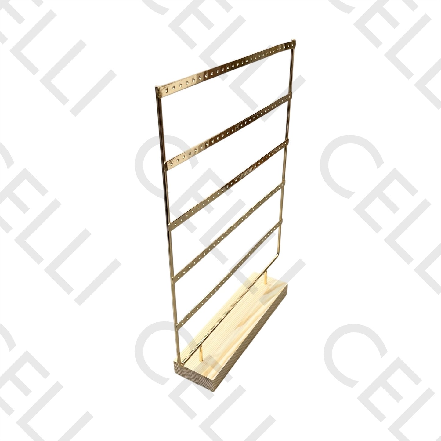 Earring Display Stand in Wood with Iron (5 tiers)