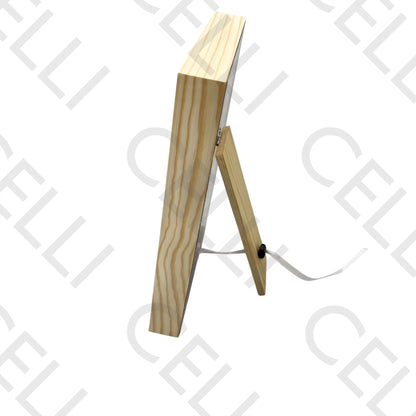 Earring display made of wood