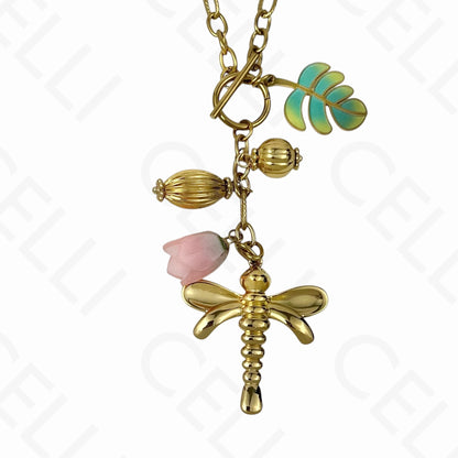 钢制项链 - 蜻蜓