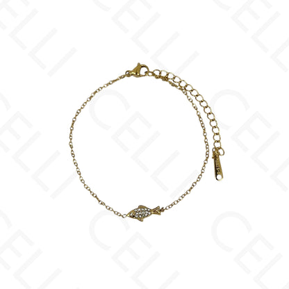 Brinco de Acero - oval con resina