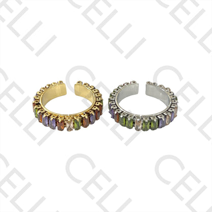 Steel Ring - brilliants