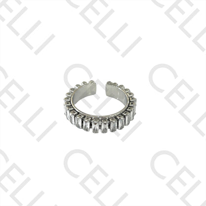Steel Ring - brilliants