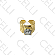 Cargar imagen en el visor de la galería, Anillo Acero - Rectangular Brillante
