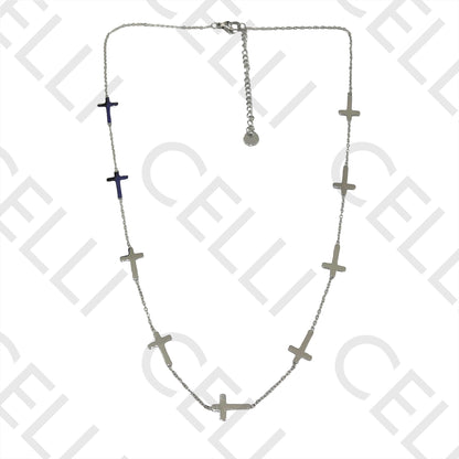 不锈钢项链/手链 - 十字间隔