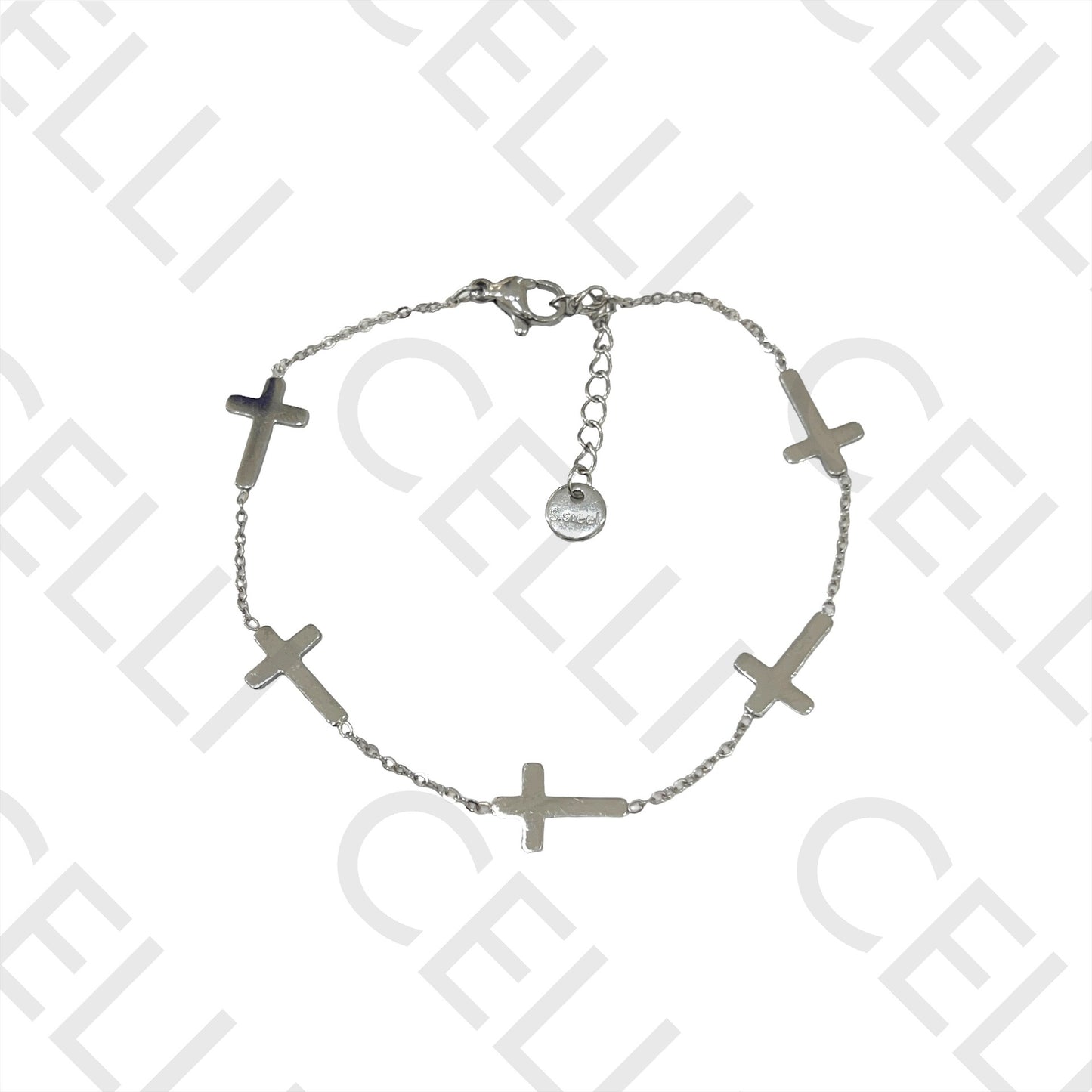 不锈钢项链/手链 - 十字间隔