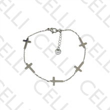 Cargar imagen en el visor de la galería, Collar/Pulsera de Acero - cruces entre
