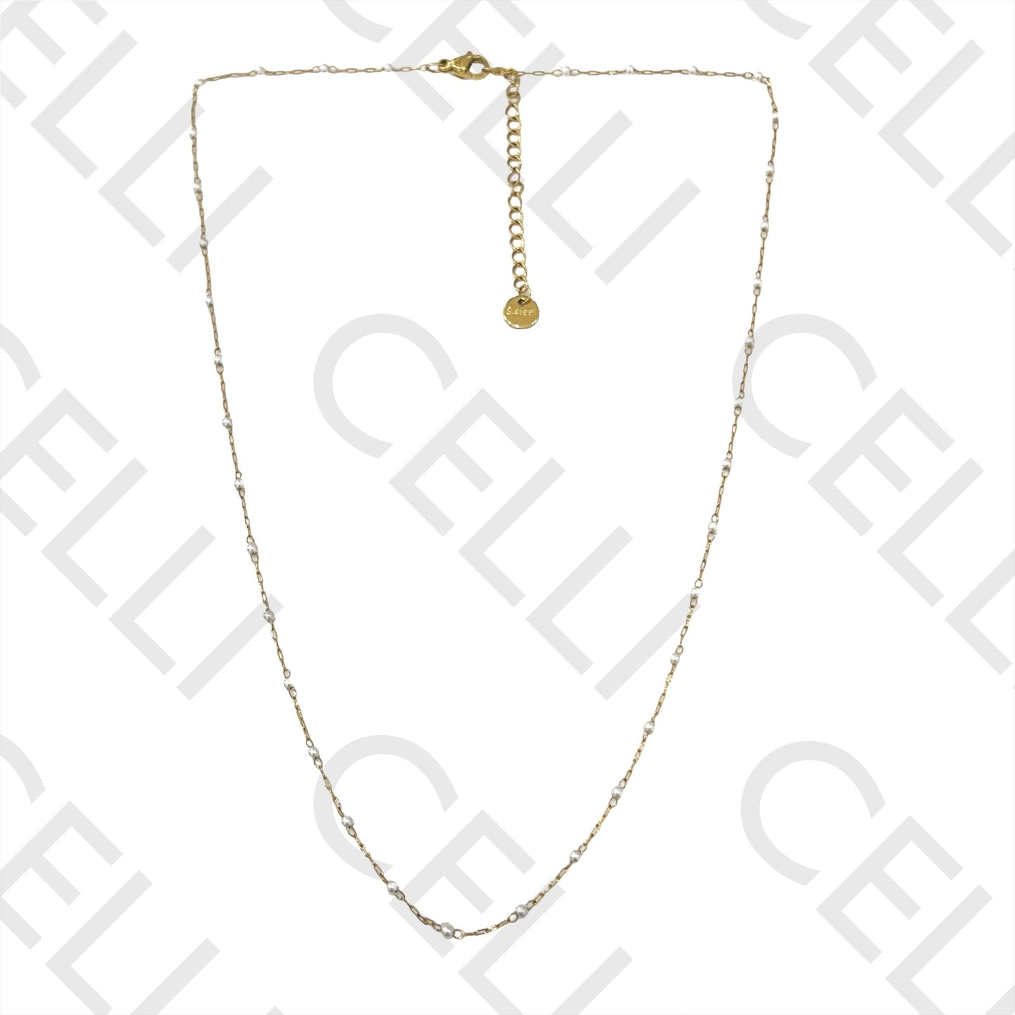 不锈钢项链/手链 - 细珍珠