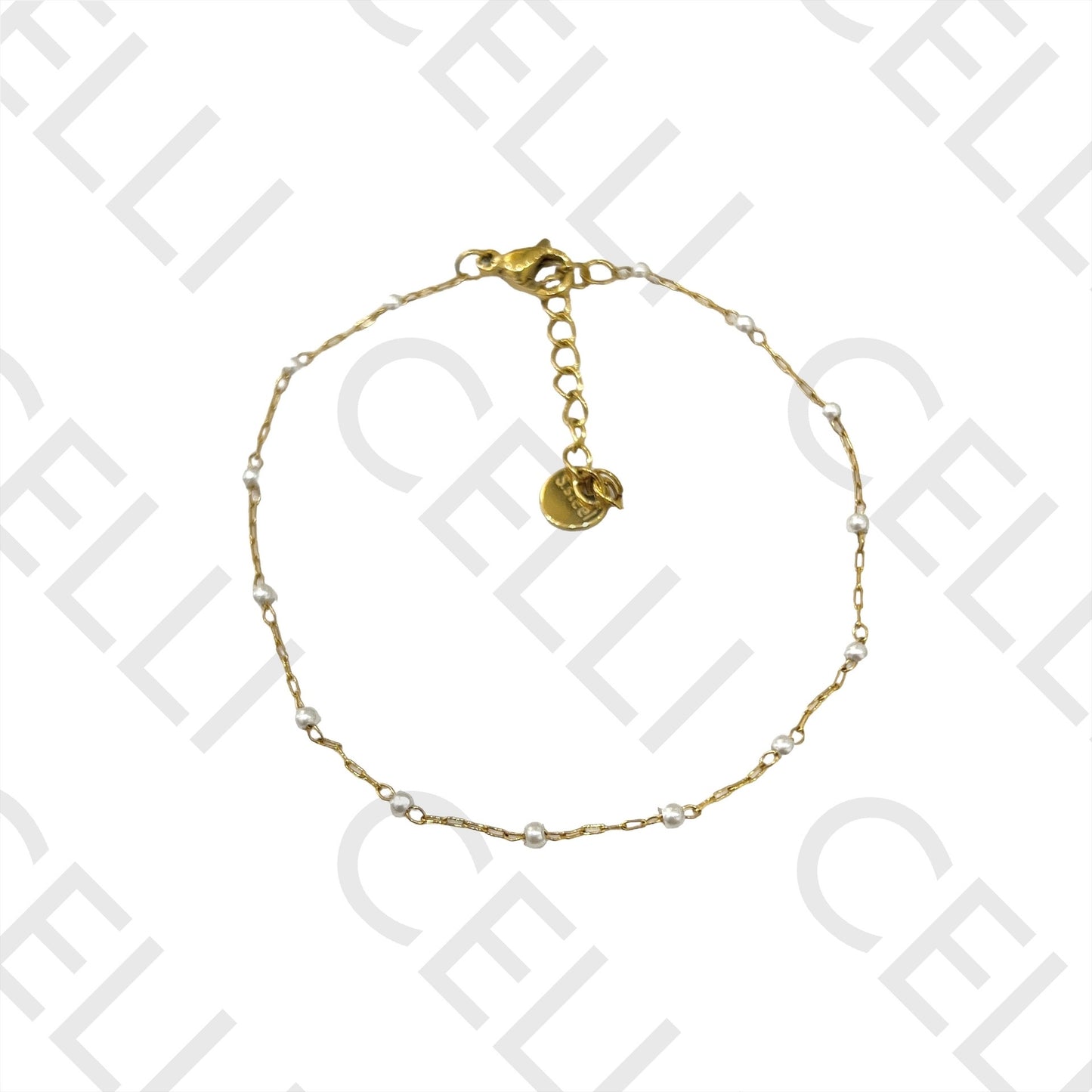 不锈钢项链/手链 - 细珍珠