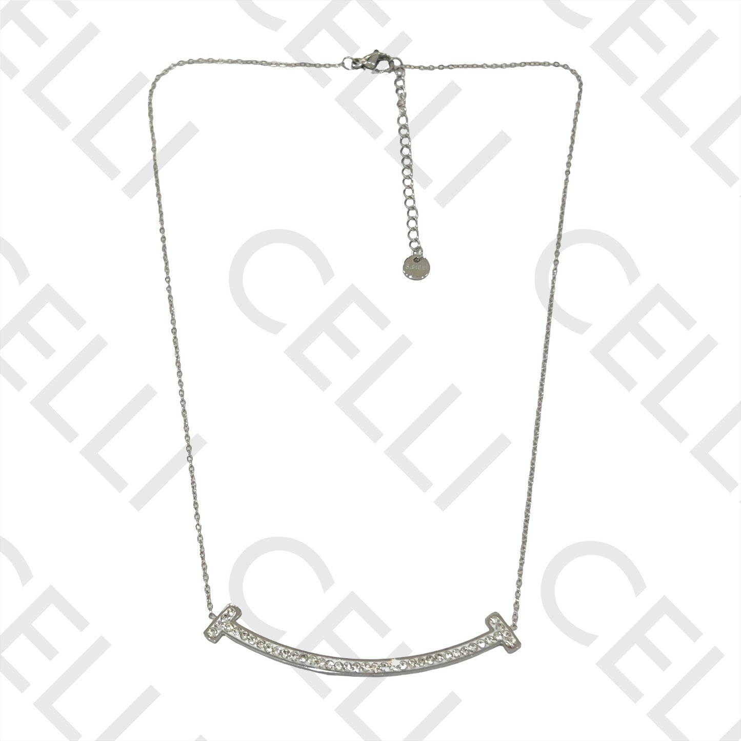 不锈钢项链 - 笑脸