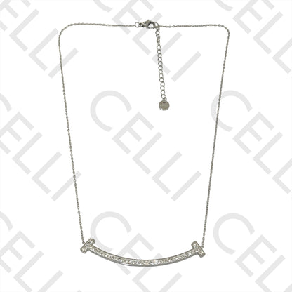 不锈钢项链 - 笑脸