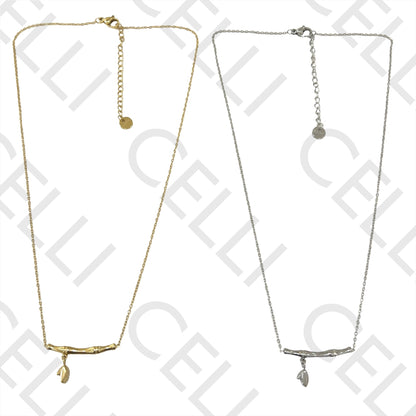 不锈钢项链 - 竹节