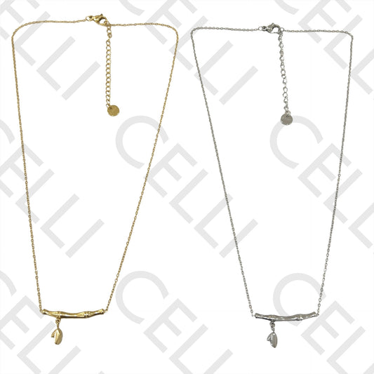 不锈钢项链 - 竹节