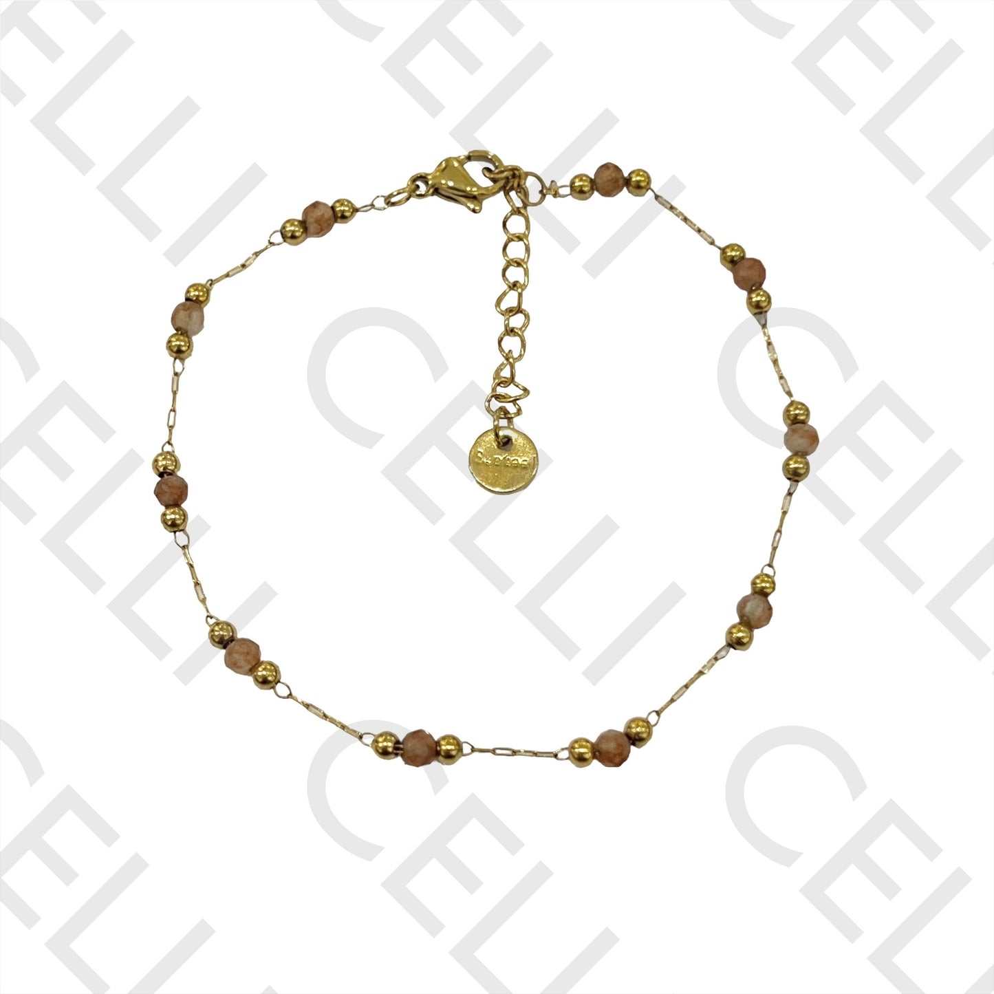 不锈钢项链/手链 - 天然宝石（焊接环）