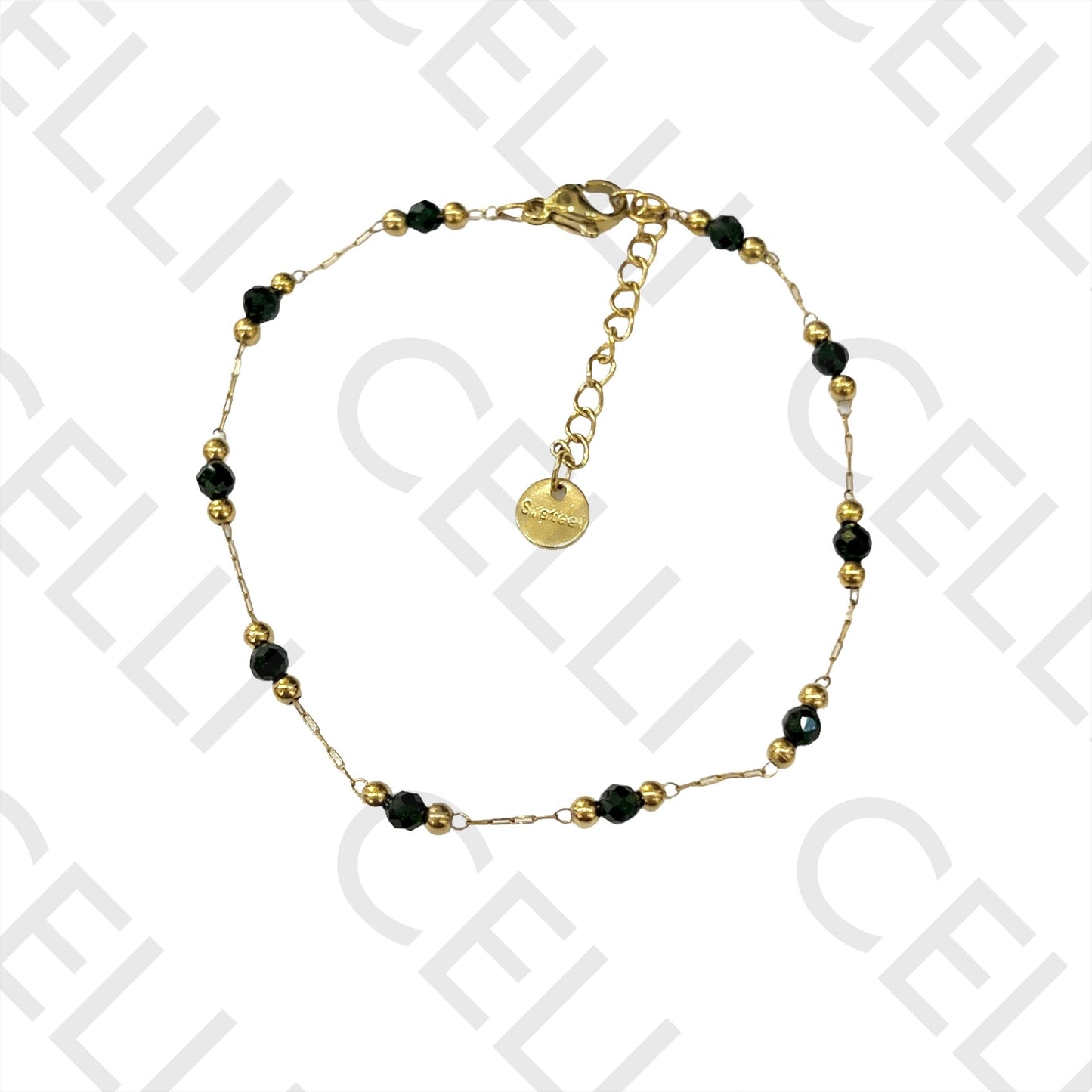 不锈钢项链/手链 - 天然宝石（焊接环）