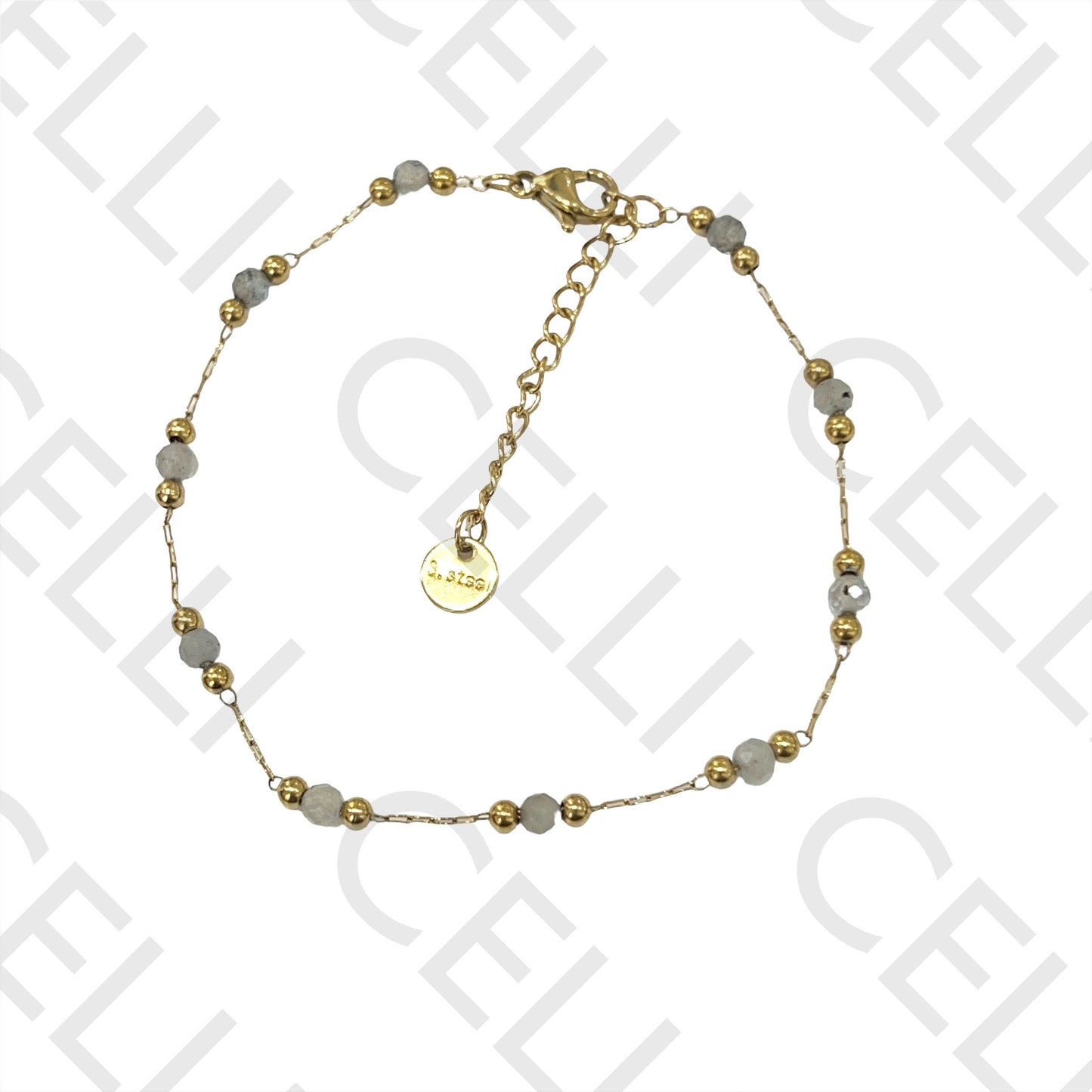 不锈钢项链/手链 - 天然宝石（焊接环）