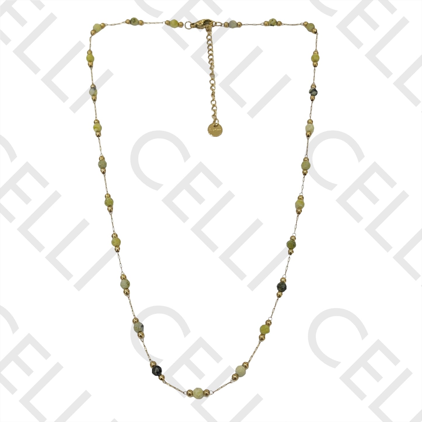 不锈钢项链/手链 - 天然宝石（焊接环）