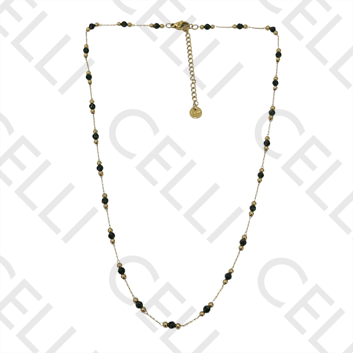 不锈钢项链/手链 - 天然宝石（焊接环）