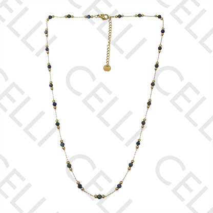 不锈钢项链/手链 - 天然宝石（焊接环）