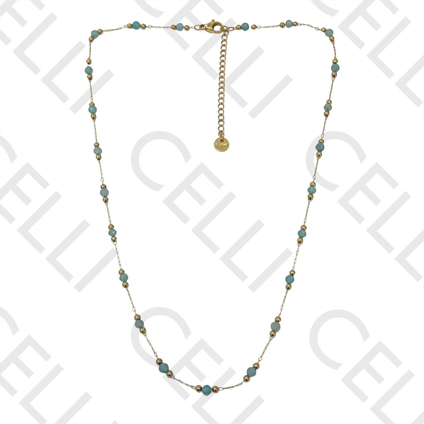 不锈钢项链/手链 - 天然宝石（焊接环）