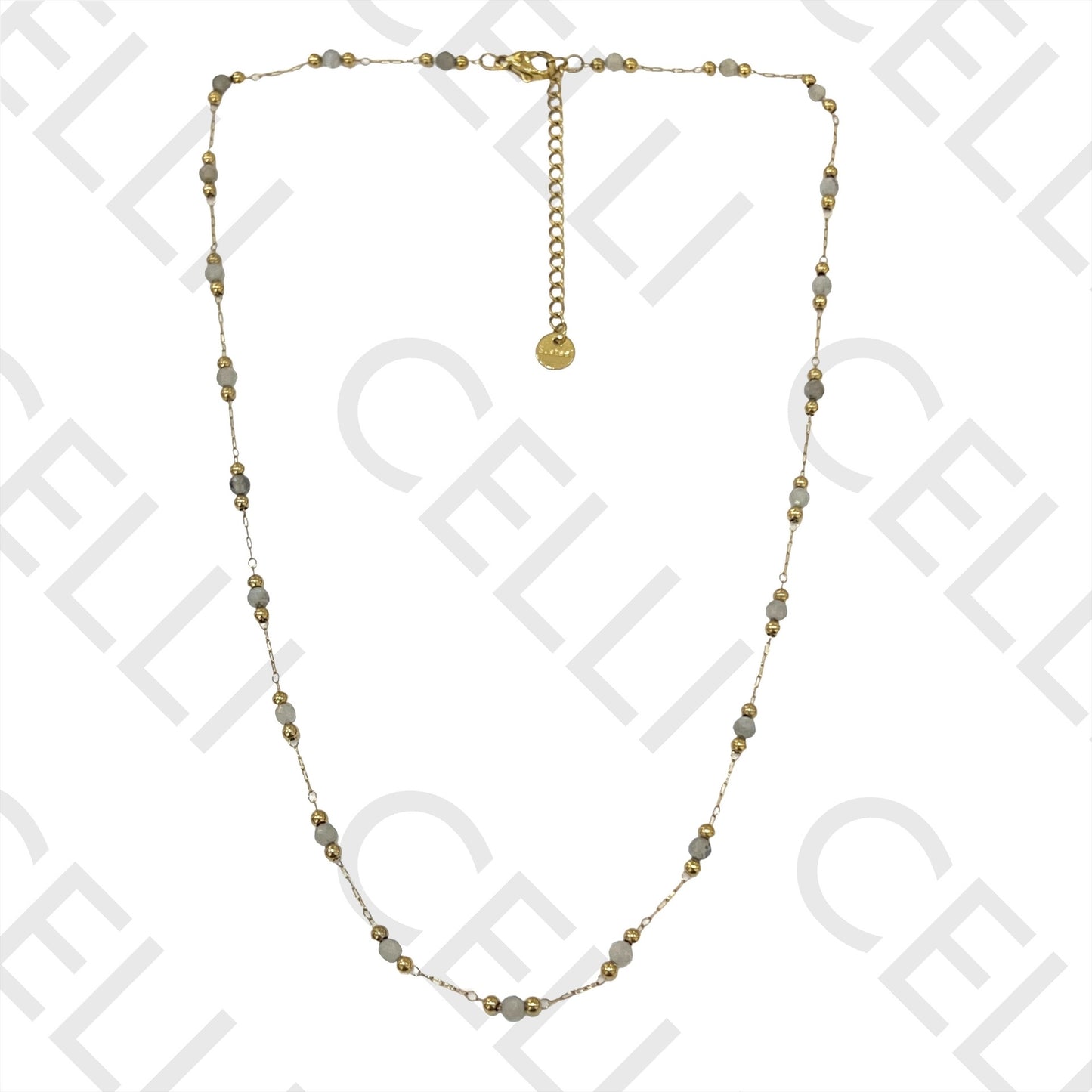 不锈钢项链/手链 - 天然宝石（焊接环）