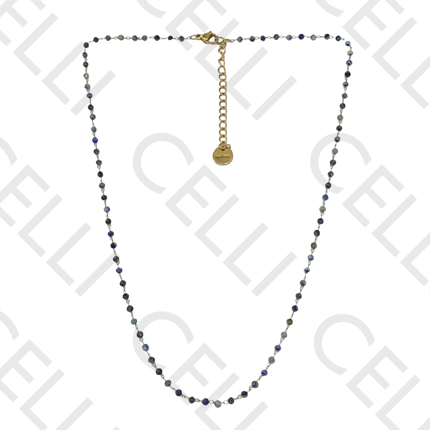 不锈钢项链 - 天然宝石（焊接圈）