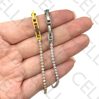 不锈钢手链 - 闪亮款