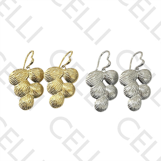 不锈钢耳环 - 贝壳