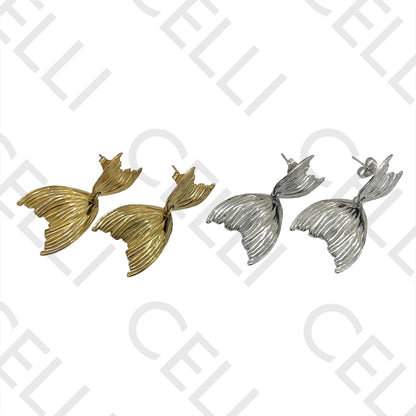 Mermaid Tail Steel Earring