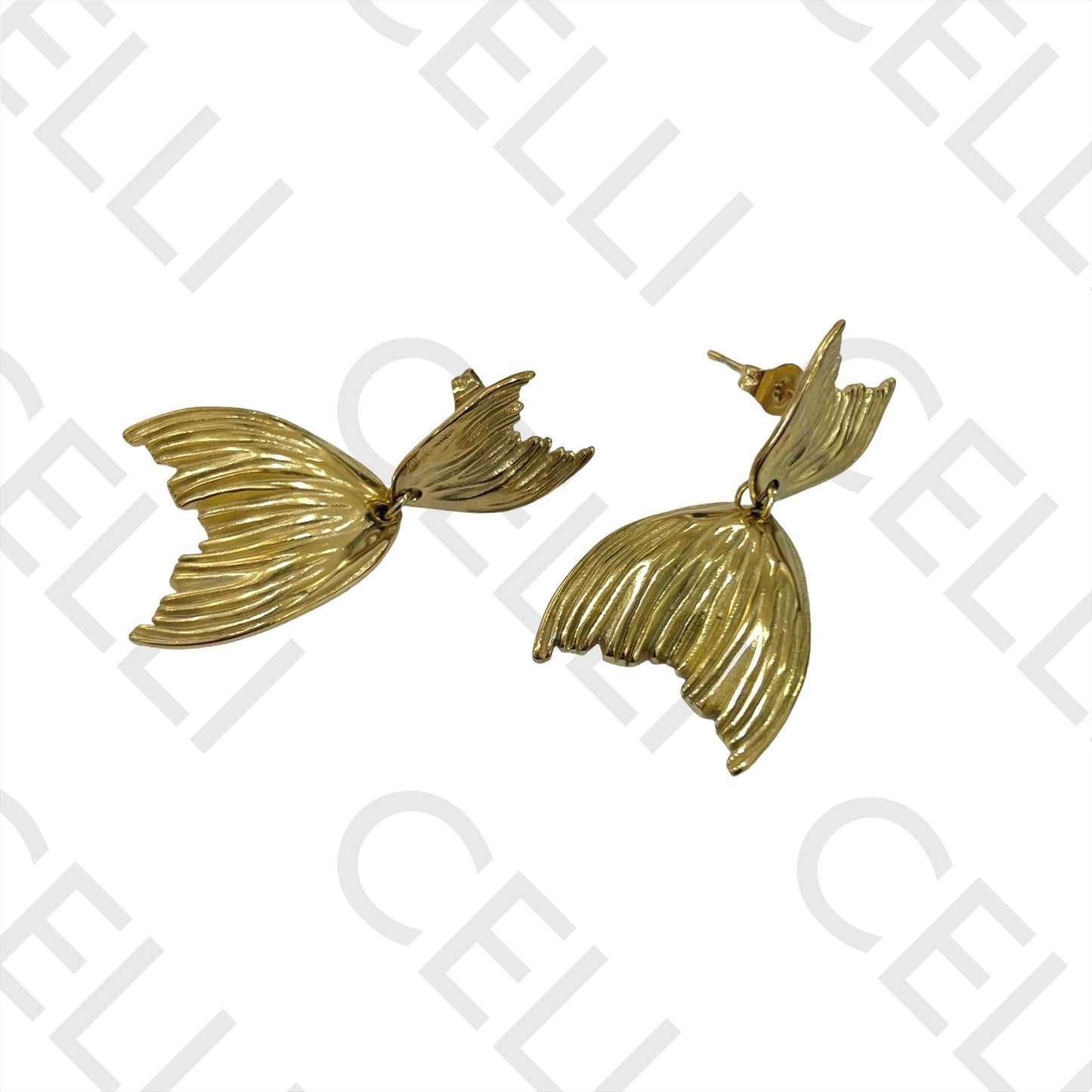 Mermaid Tail Steel Earring