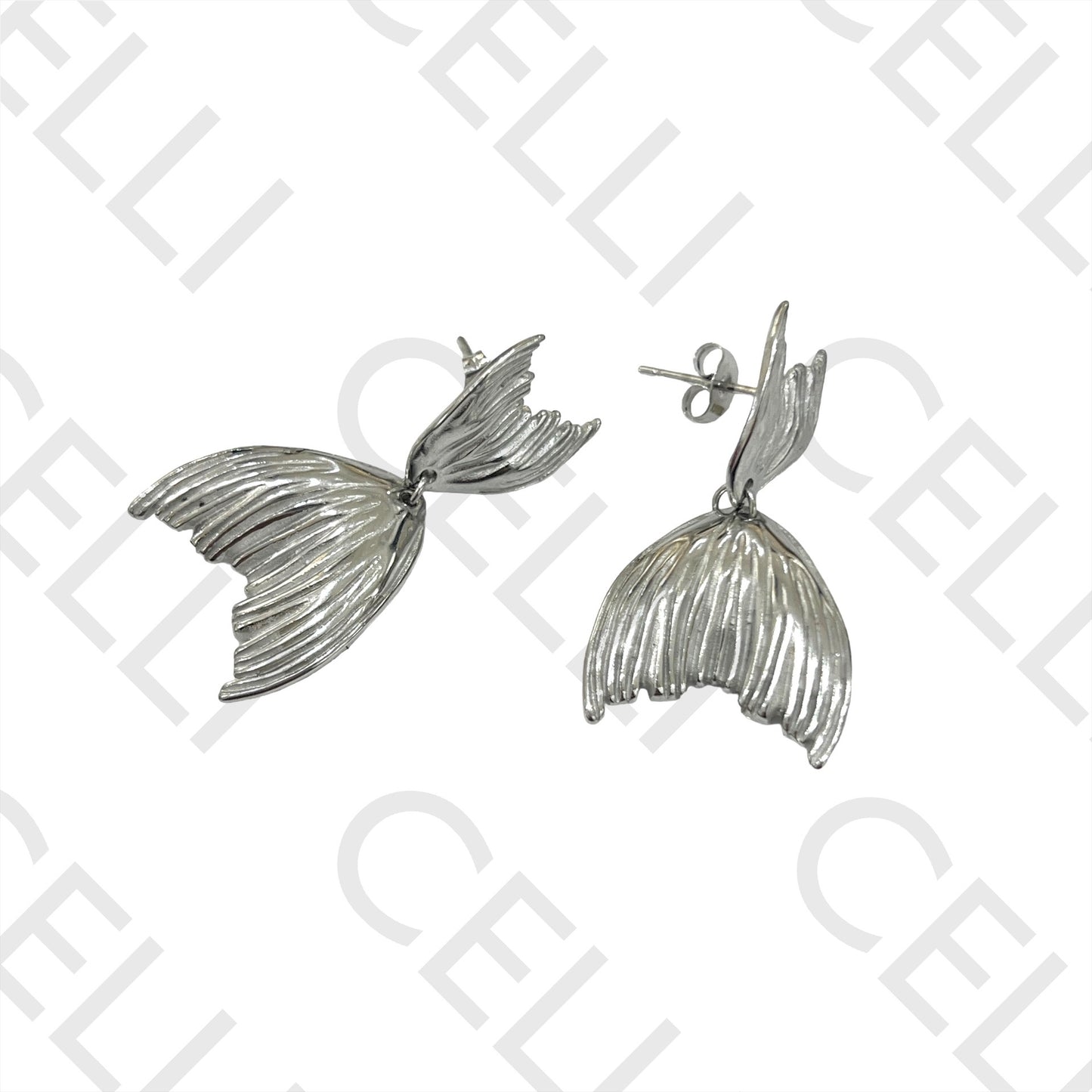 Mermaid Tail Steel Earring