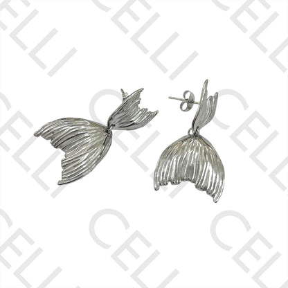 Mermaid Tail Steel Earring