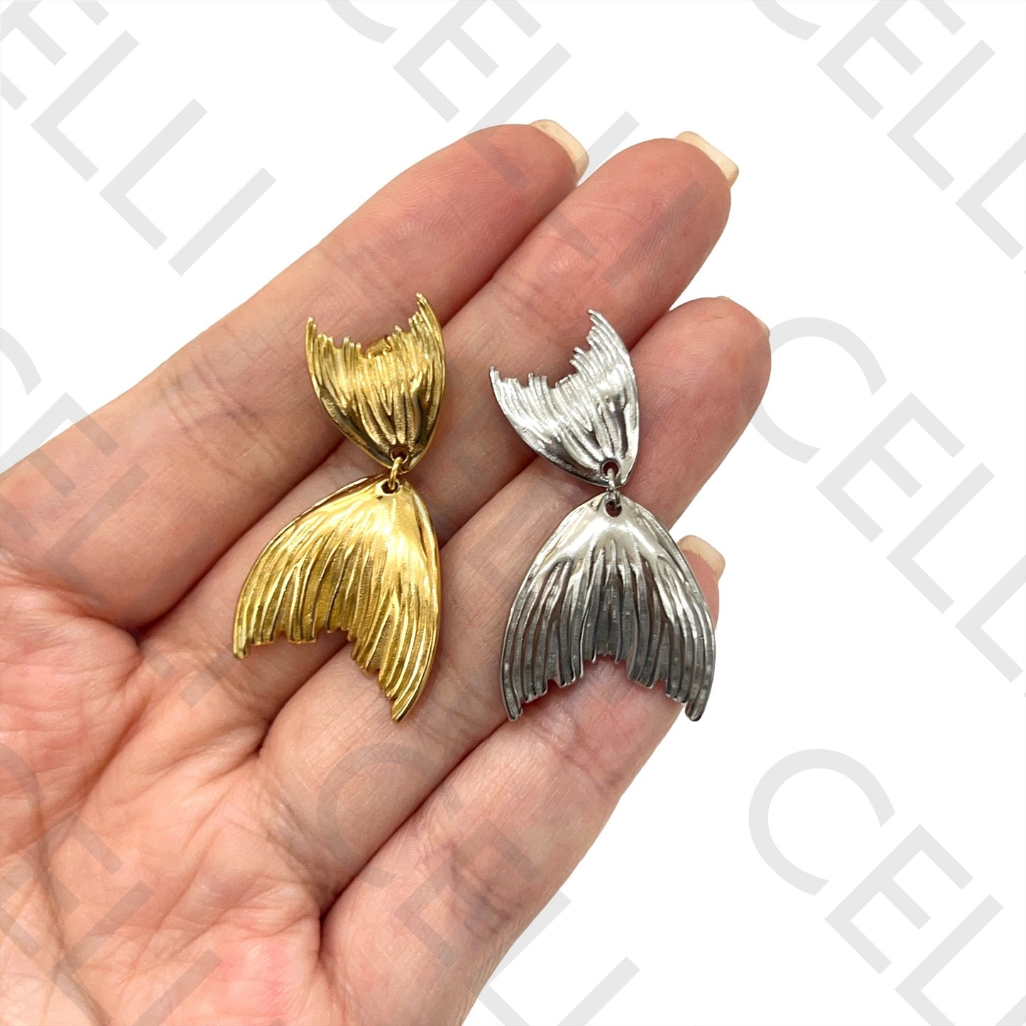 Mermaid Tail Steel Earring