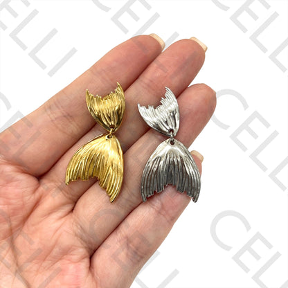 Mermaid Tail Steel Earring