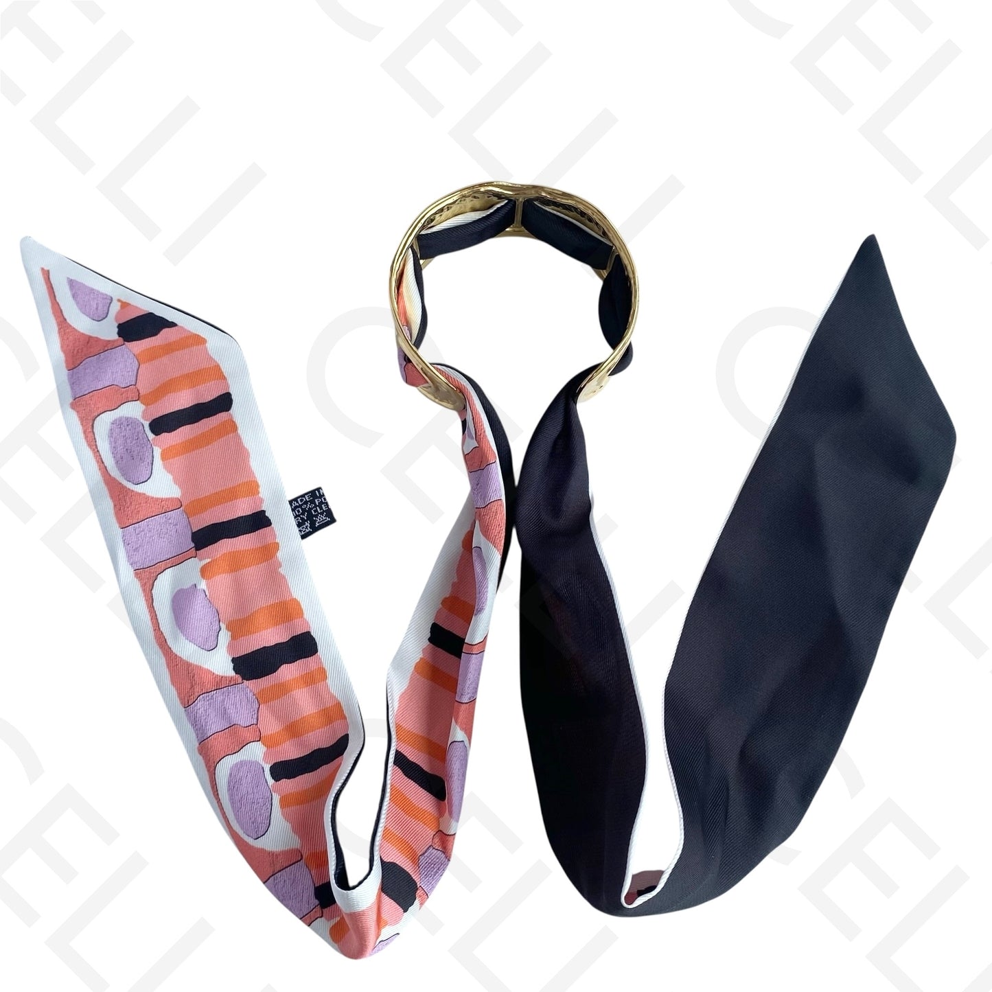 Bracelete de Aço - com lenço (12 cores)