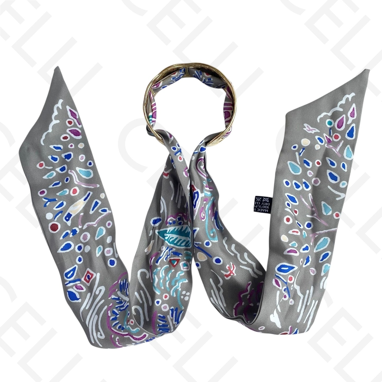 Bracelete de Aço - com lenço (12 cores)