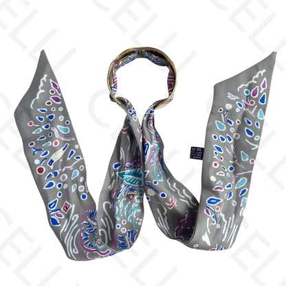 Bracelete de Aço - com lenço (12 cores)