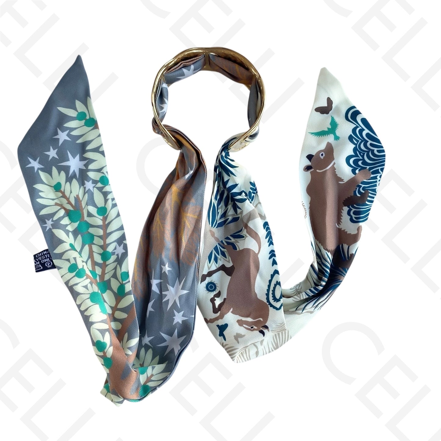 Bracelete de Aço - com lenço (12 cores)