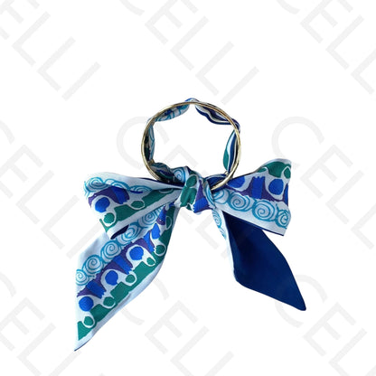 Bracelete de Aço - com lenço (12 cores)