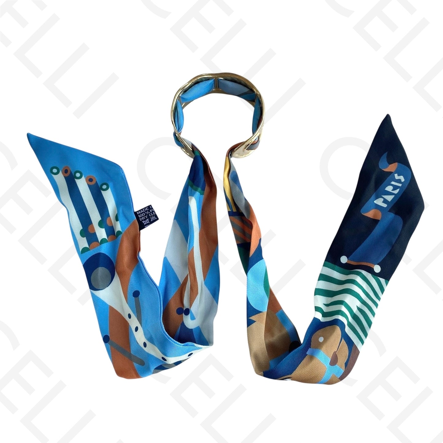 Bracelete de Aço - com lenço (12 cores)