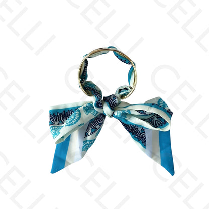 Bracelete de Aço - com lenço (12 cores)