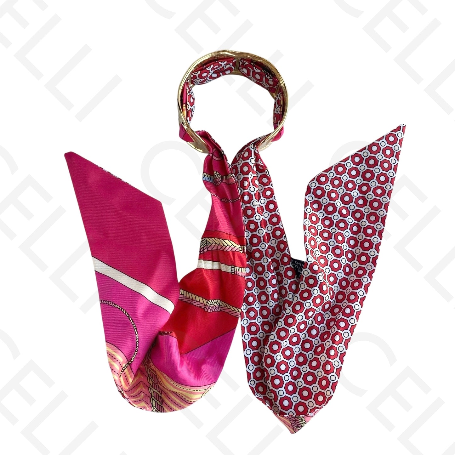 Bracelete de Aço - com lenço (12 cores)