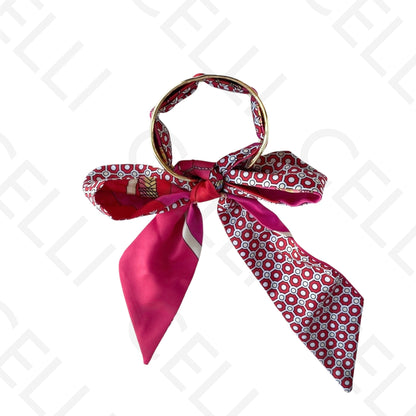 Bracelete de Aço - com lenço (12 cores)