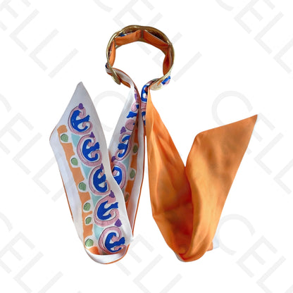 Bracelete de Aço - com lenço (12 cores)